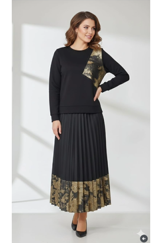 Varak Taşlı Etekli Takım