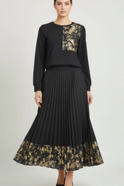 Varak Taşlı Etekli Takım