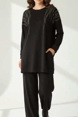 Taşlı Pantolonlu Takım